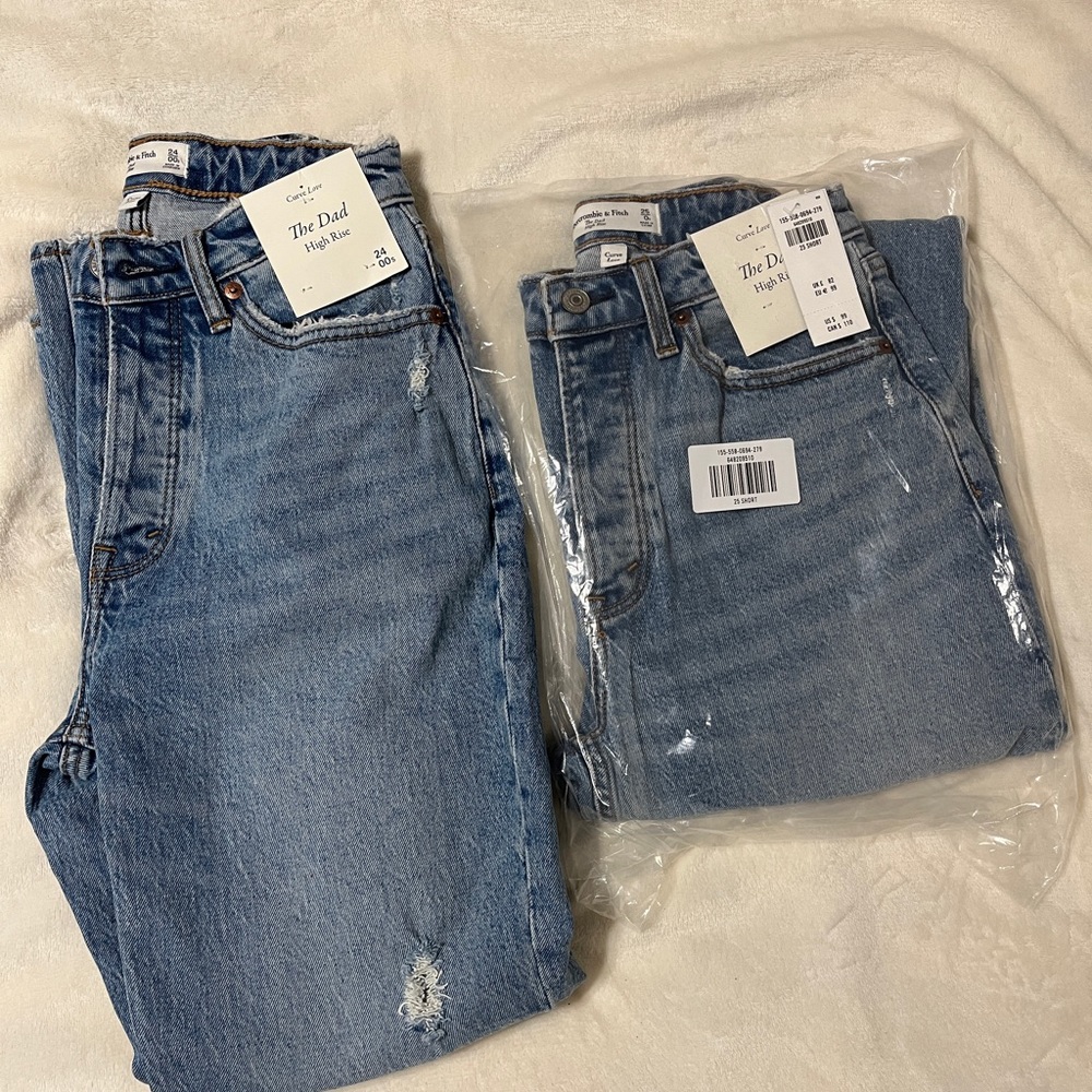 Abercrombie Curve Love Dad Jeans